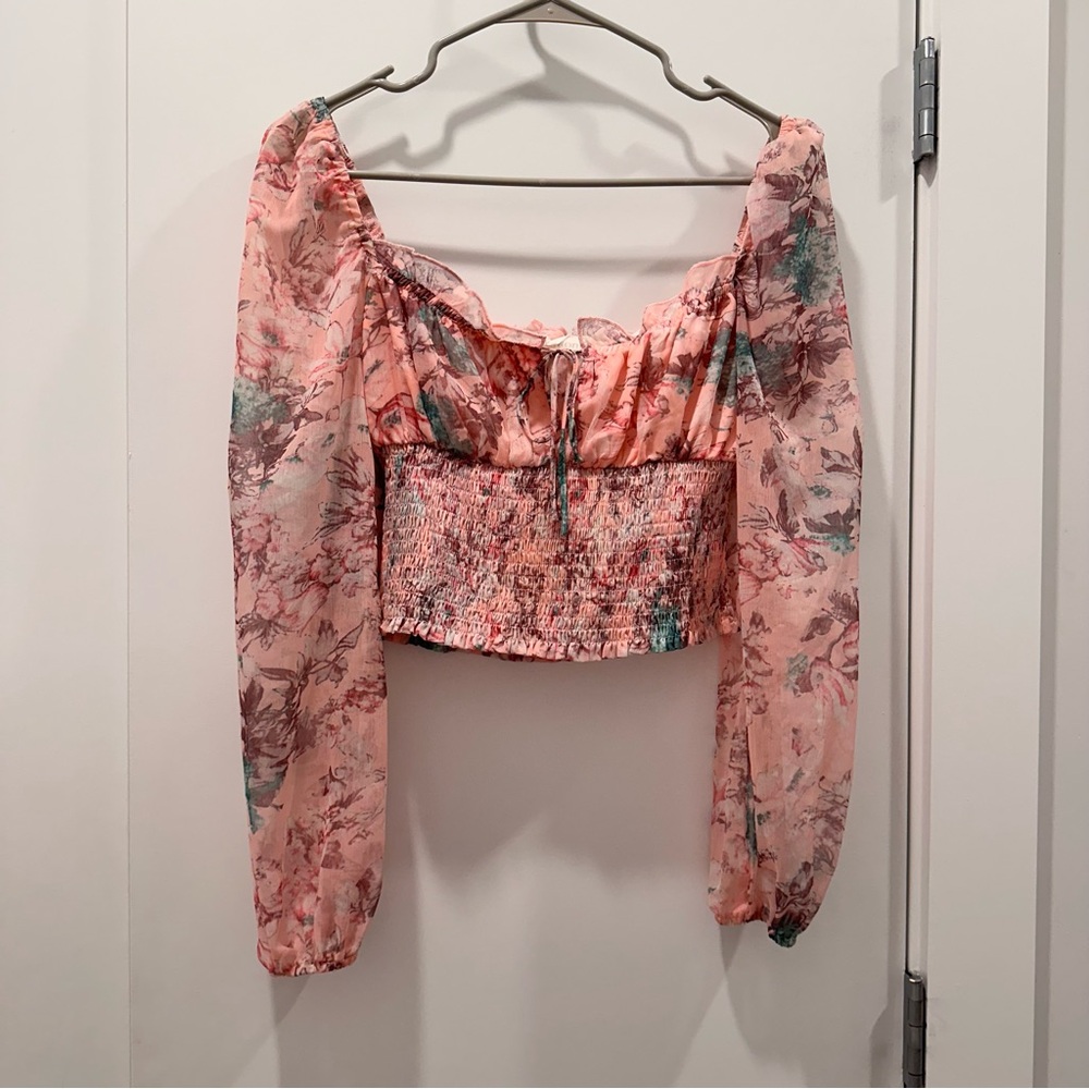 PINK FLORAL Top